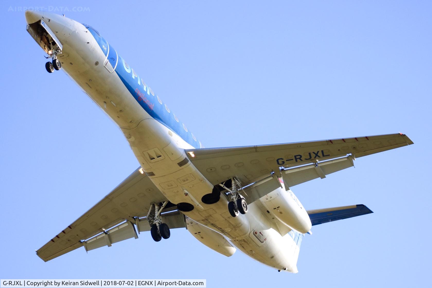 G-RJXL, 2001 Embraer ERJ-135ER (EMB-135ER) C/N 145376, Arriving from Brussels!