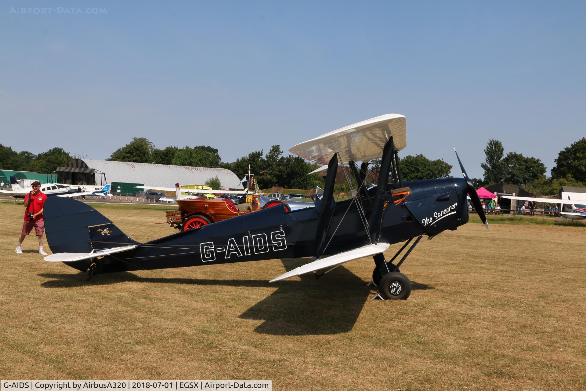 G-AIDS, 1941 De Havilland DH-82A Tiger Moth II C/N 84546, North Weald Fly In