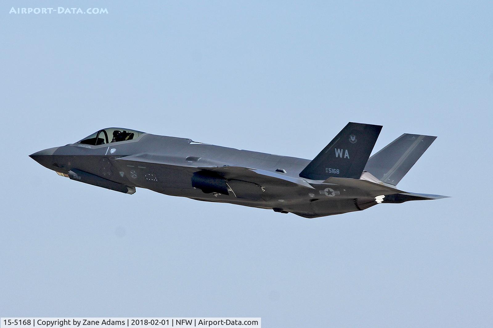 15-5168, 2015 Lockheed Martin F-35A C/N AF143, Departing NAS Fort Worth