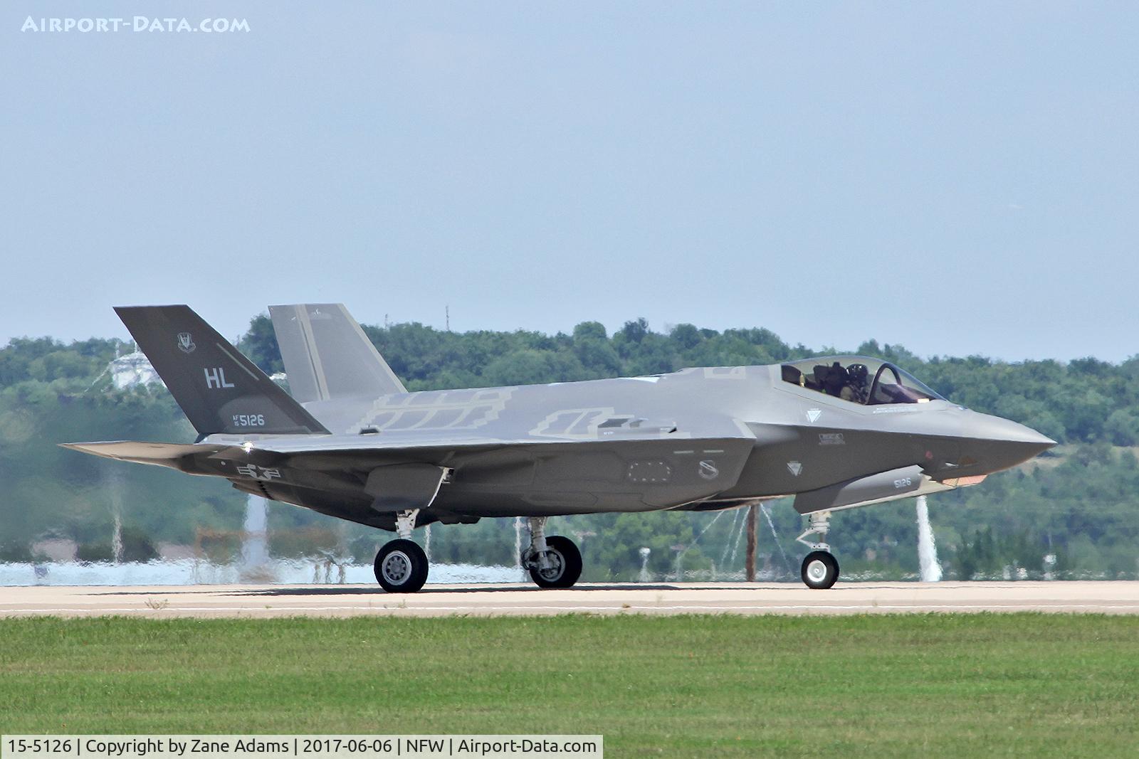 15-5126, 2017 Lockheed Martin F-35A Lightning II C/N AF-117, Departing NAS Fort Worth