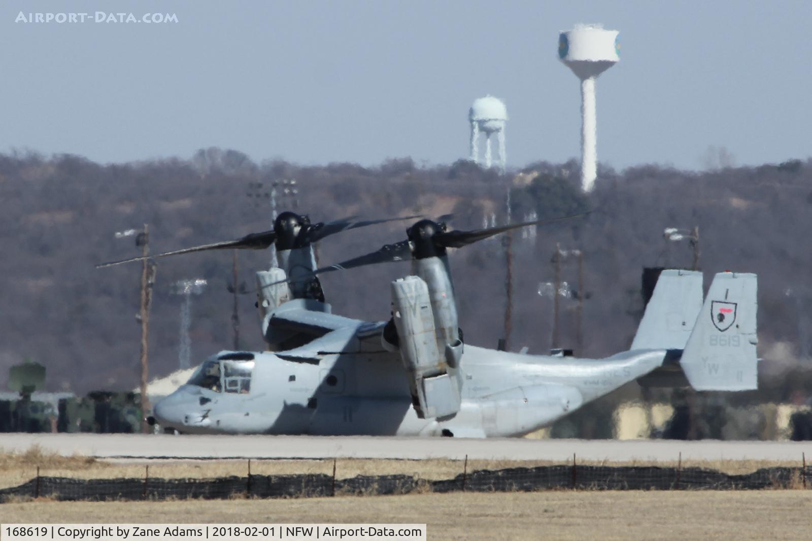 168619, Bell-Boeing MV-22B Osprey C/N D0274, Departing NAS Fort Worth