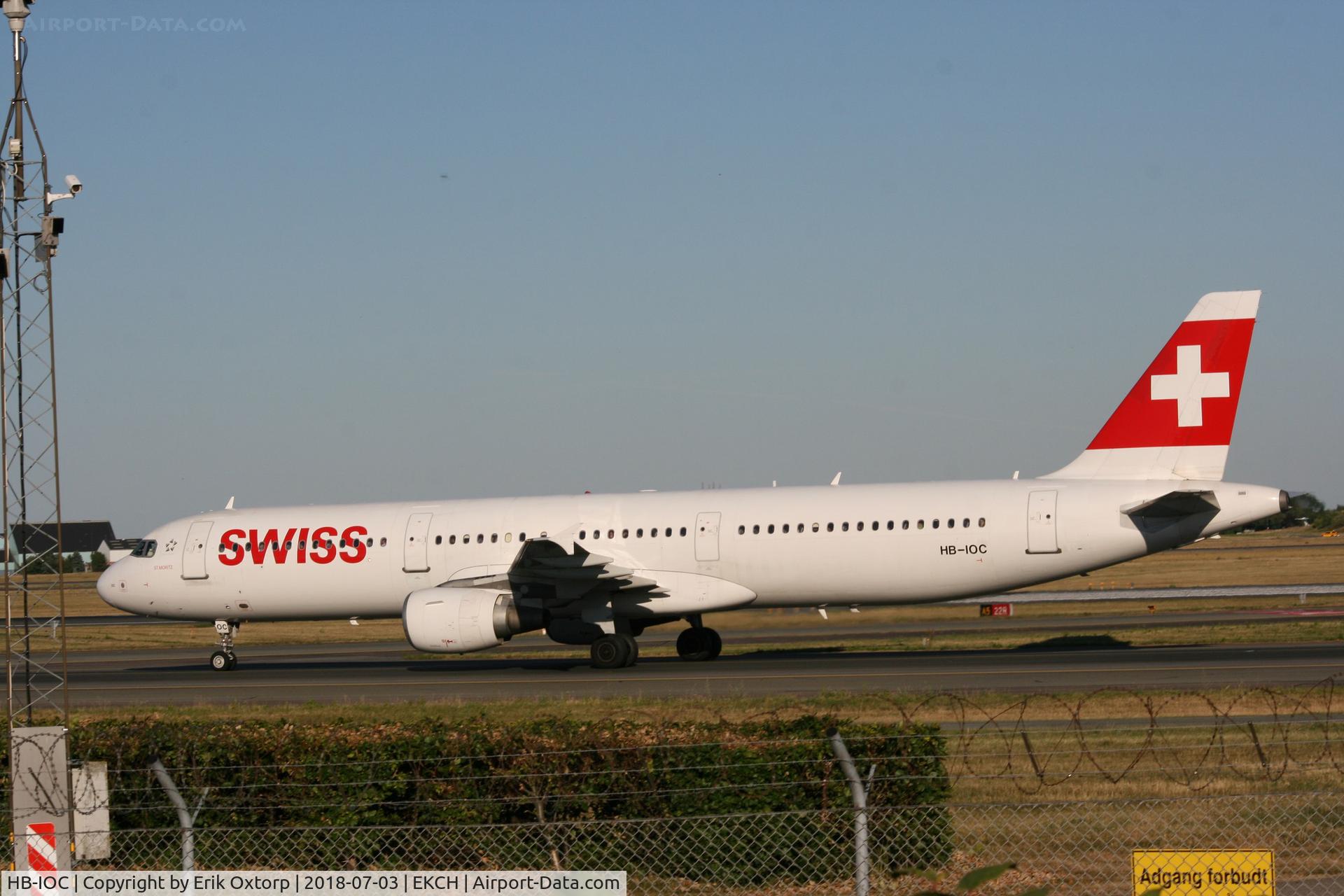HB-IOC, 1995 Airbus A321-111 C/N 520, HB-IOC landed rw 04L