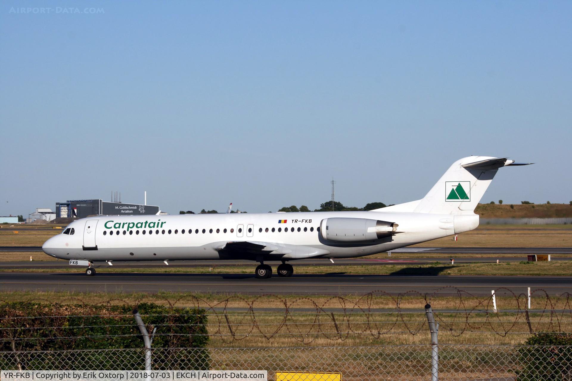 YR-FKB, 1991 Fokker 100 (F-28-0100) C/N 11369, YR-FKB landed rw 04L