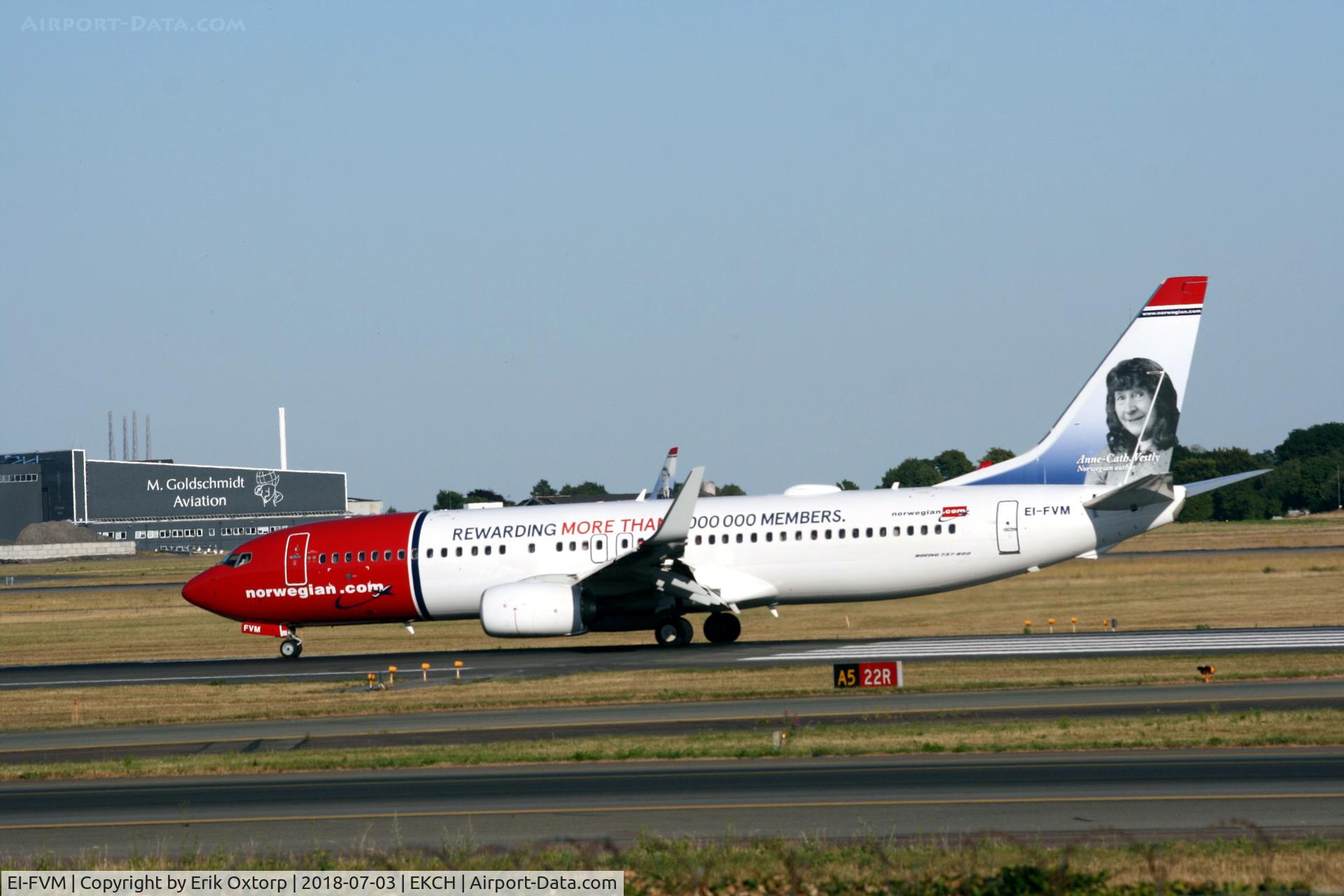 EI-FVM, 2017 Boeing 737-8JP C/N 42277, EI-FVM landed rw 04L