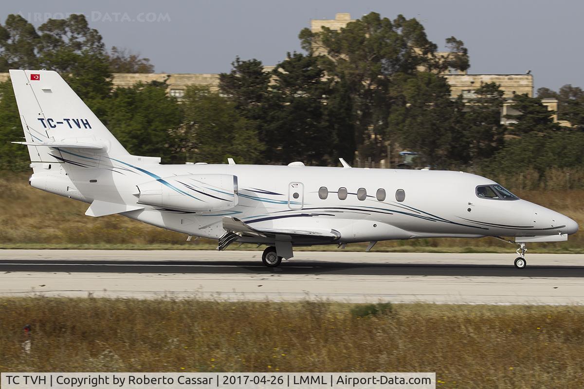 TC TVH, 2015 Cessna 680A Citation Latitude C/N 680A-0018, Runway 13