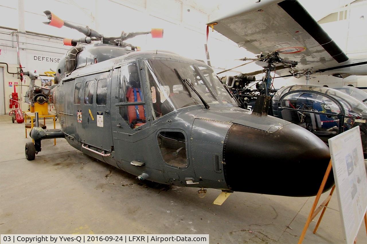 03, Westland Lynx HAS.2(FN) C/N 3/18, Westland Lynx HAS.2(FN), Naval Aviation Museum, Rochefort-Soubise airport (LFXR)