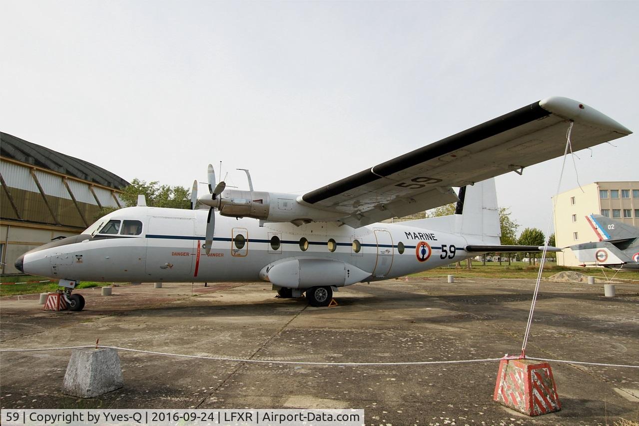59, 1969 Nord N-262A C/N 59, Nord N-262A, Naval Aviation Museum, Rochefort-Soubise airport (LFXR)