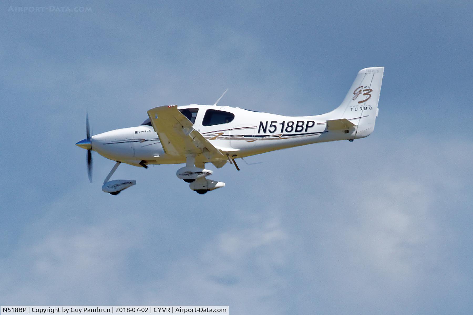 N518BP, 2007 Cirrus SR22 C/N 2683, Landing