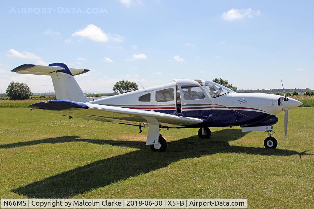 N66MS, 1984 Piper PA-28RT-201T Turbo Arrow IV Arrow IV C/N 28R-8431021, A second 'N' registered aircraft, Piper PA-28RT-201T Arrow IV, at Fishburn Airfield, UK. June 30th 2018.