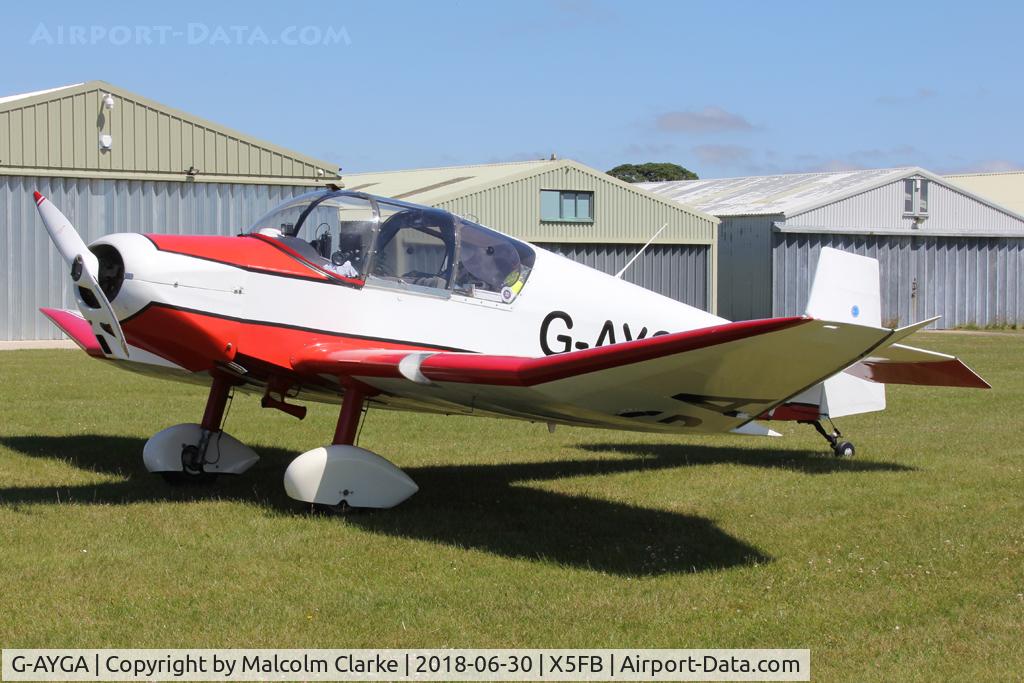 G-AYGA, 1956 SAN Jodel D-117 C/N 436, Visiting aircraft Jodel D-117, to Fishburn Airfield, UK. June 30th 2018.