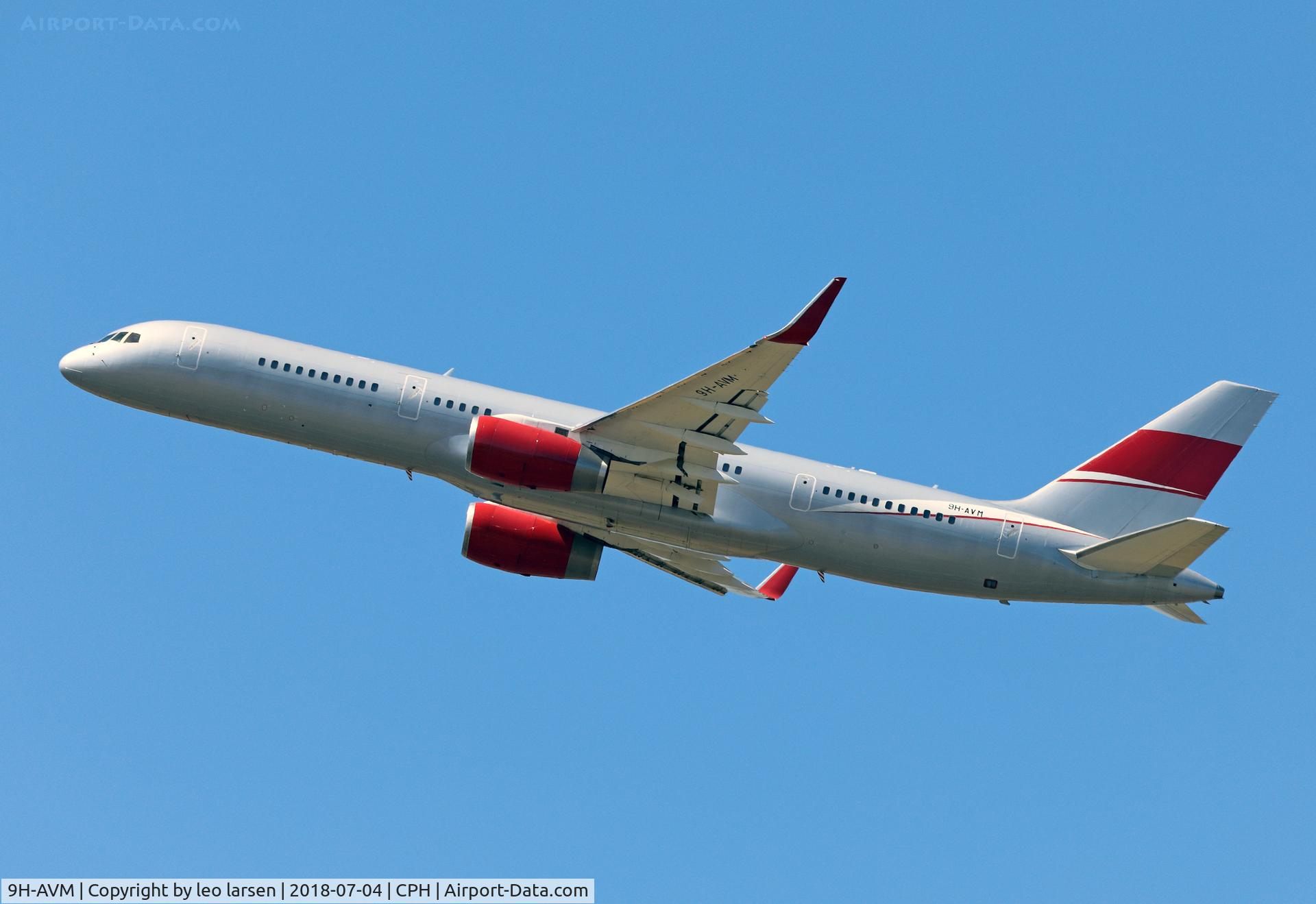 9H-AVM, 1989 Boeing 757-23A C/N 24527, Copenhagen 4.7.2018 T/O R-22R