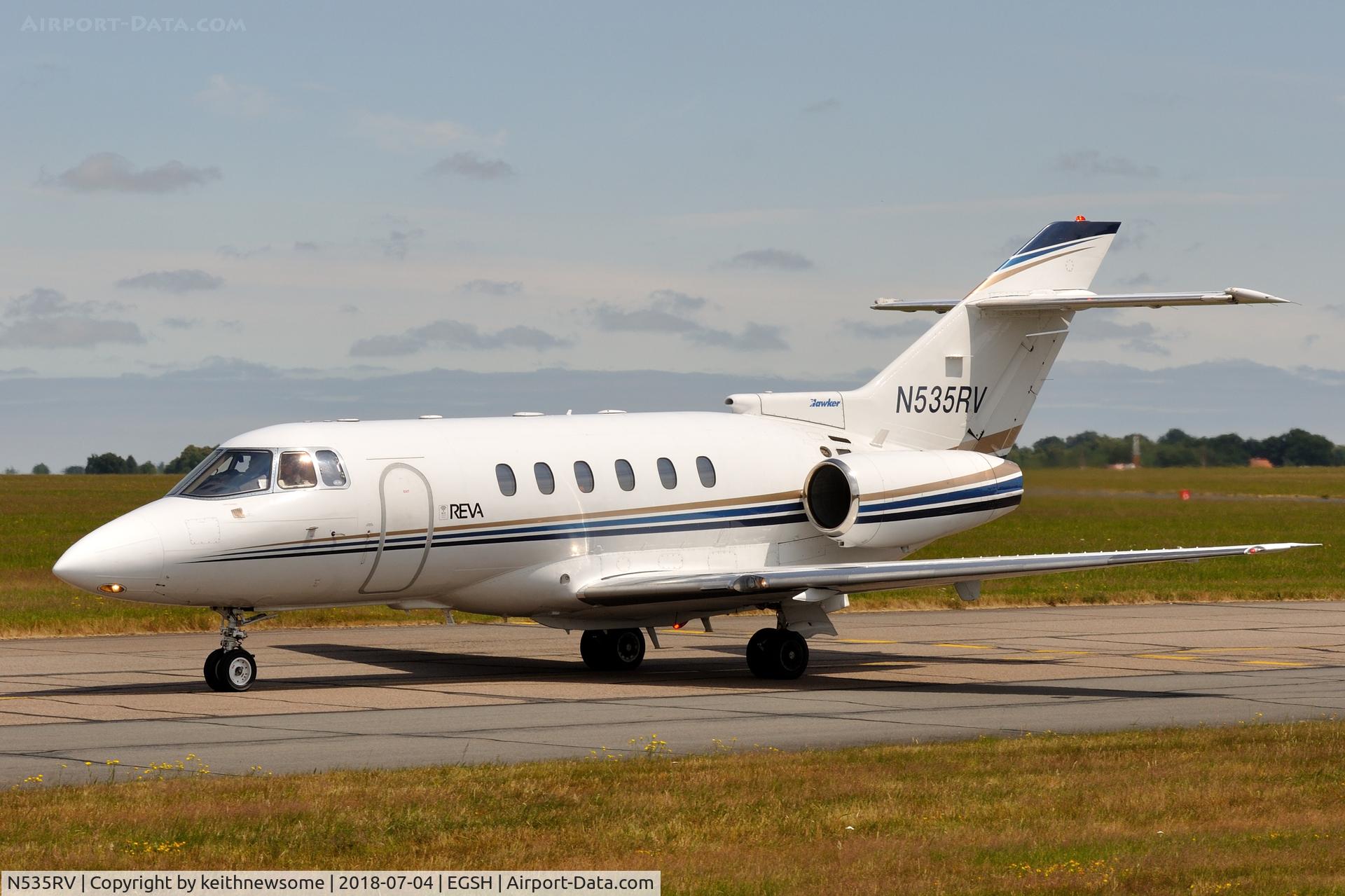 N535RV, 1998 Raytheon Hawker 800XP C/N 258355, Arriving from St Johns, Newfoundland.