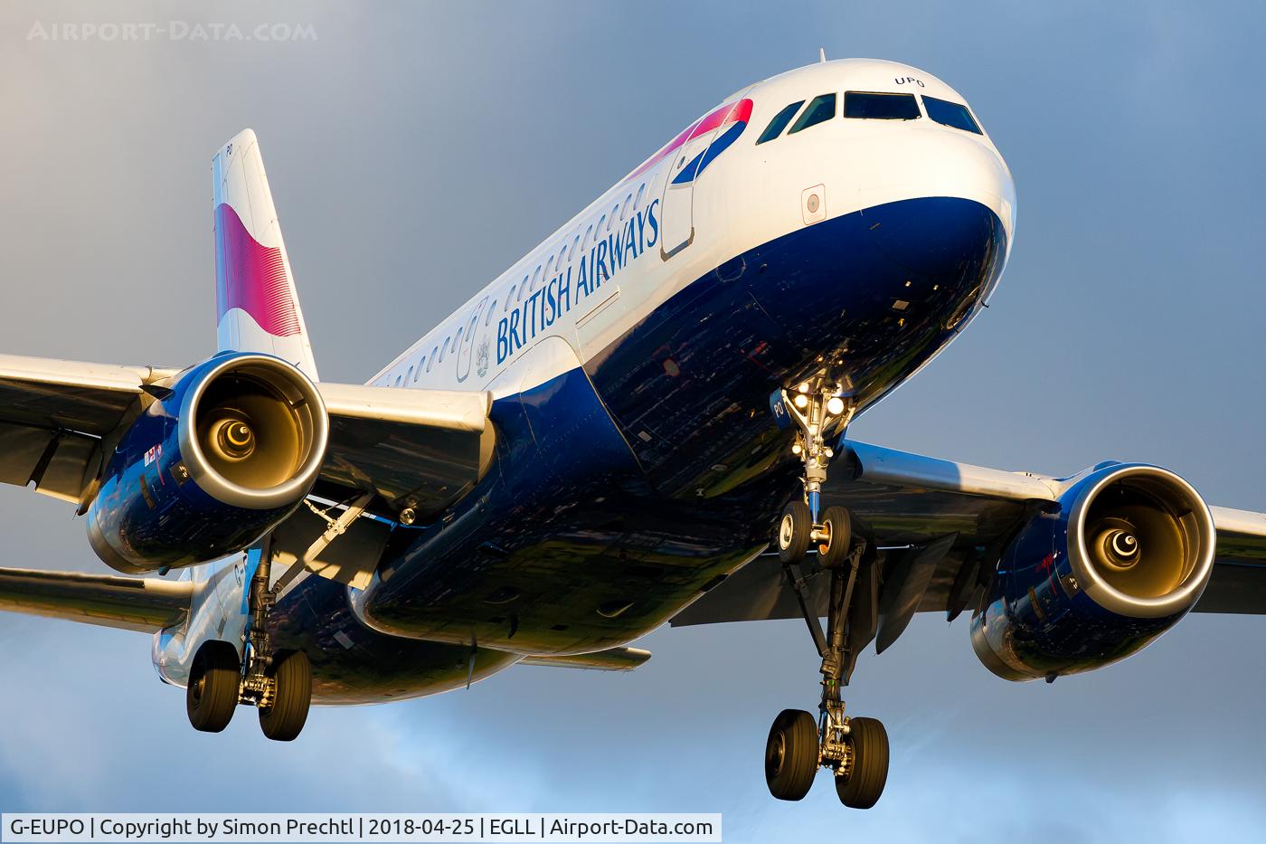 G-EUPO, 2000 Airbus A319-131 C/N 1279, G-EUPO @ London-Heathrow Intl. Airport