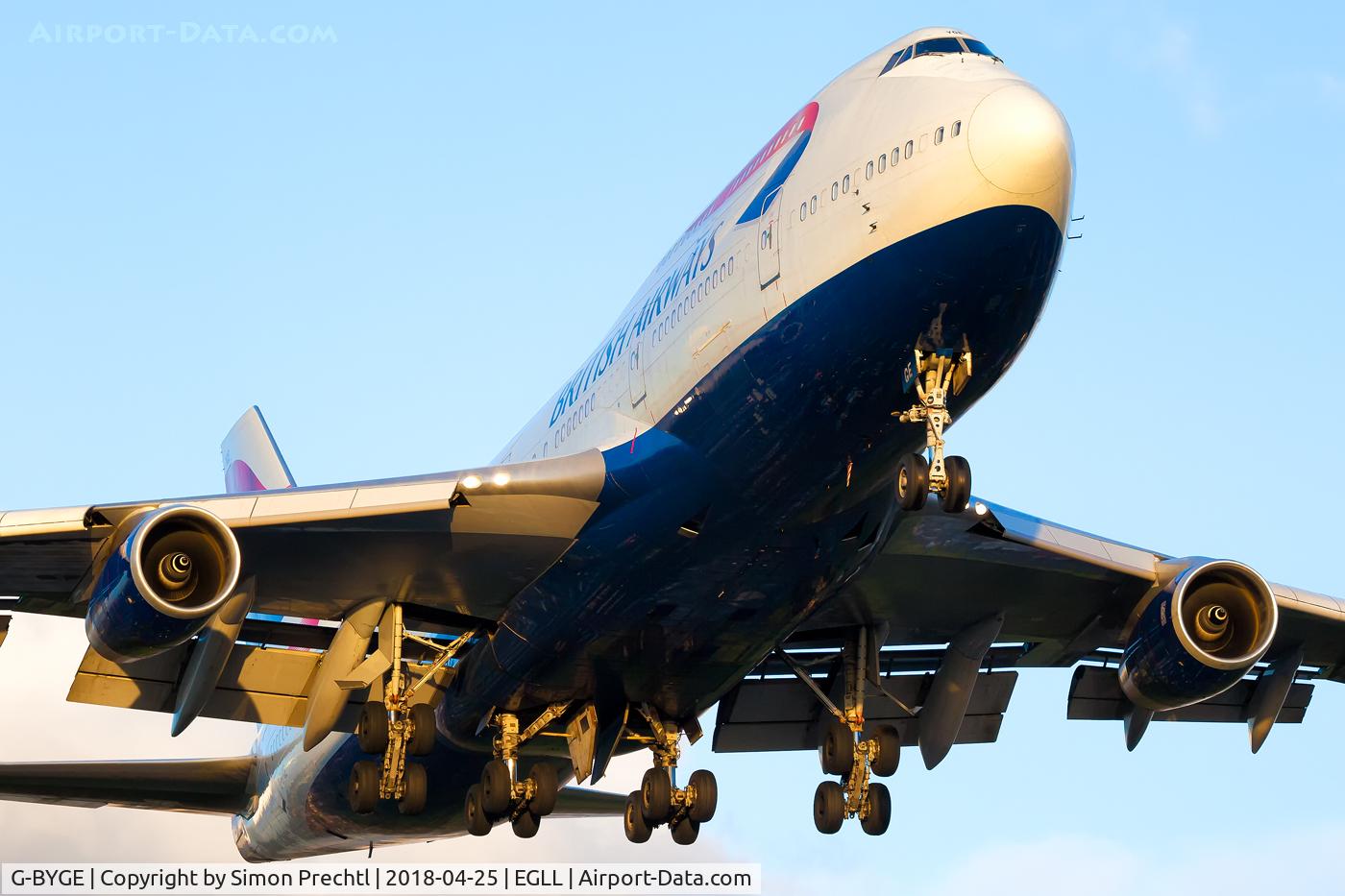G-BYGE, 1999 Boeing 747-436 C/N 28858, G-BYGE @ London-Heathrow Intl. Airport