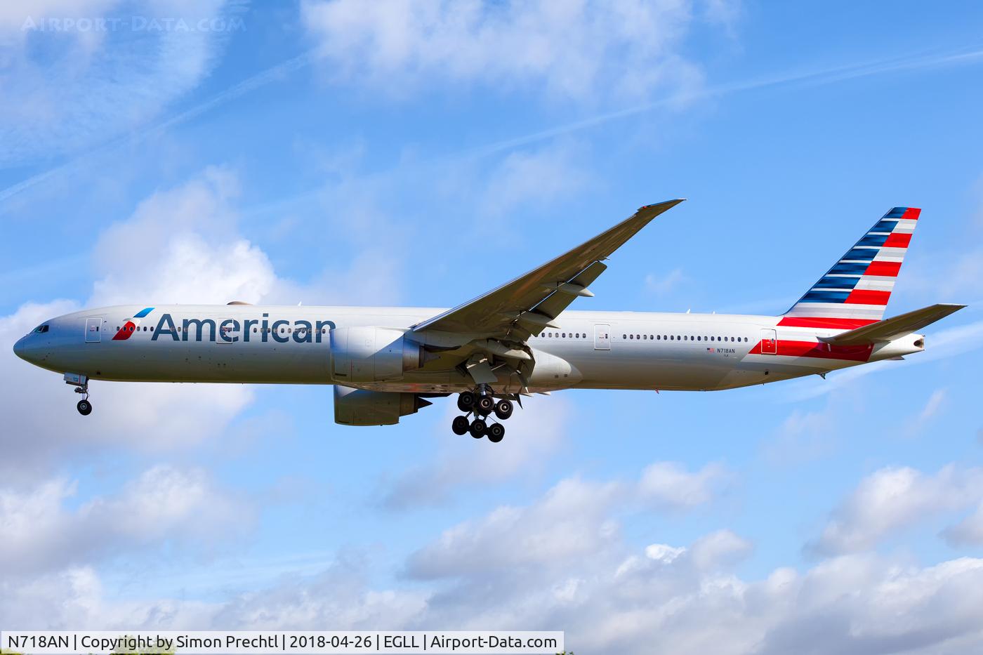 N718AN, 2012 Boeing 777-323/ER C/N 41665, N718AN @ London-Heathrow Intl. Airport