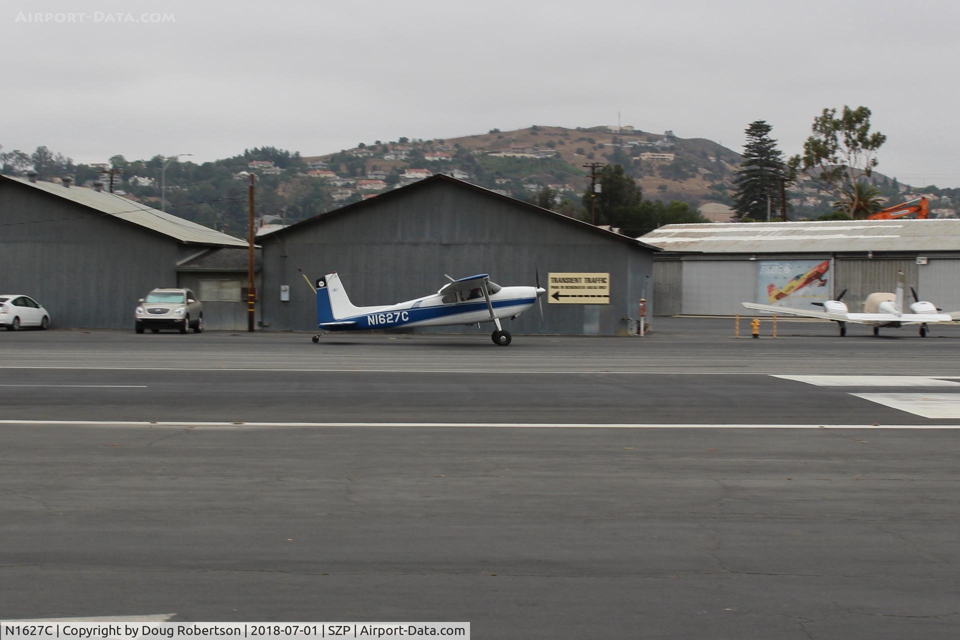 N1627C, 1953 Cessna 180 C/N 30327, 1953 Cessna 180, Continental O-470-A 225 Hp, taxi to Rwy 22