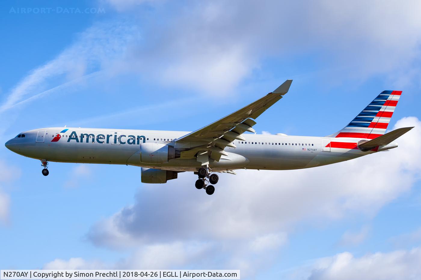 N270AY, 2000 Airbus A330-323 C/N 315, N270AY @ London-Heathrow Intl. Airport