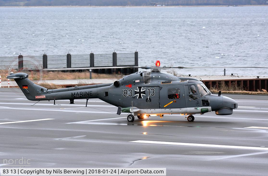 83 13, Westland Super Lynx Mk.88A C/N 423, 83+13 at Naval Station Eckernförde