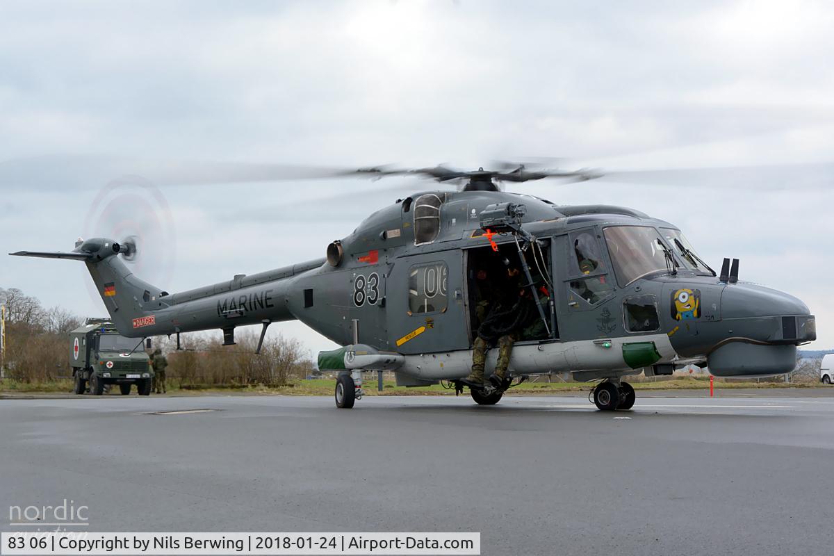 83 06, Westland Super Lynx Mk.88A C/N 252, 83+06 at Naval Station Eckernförde