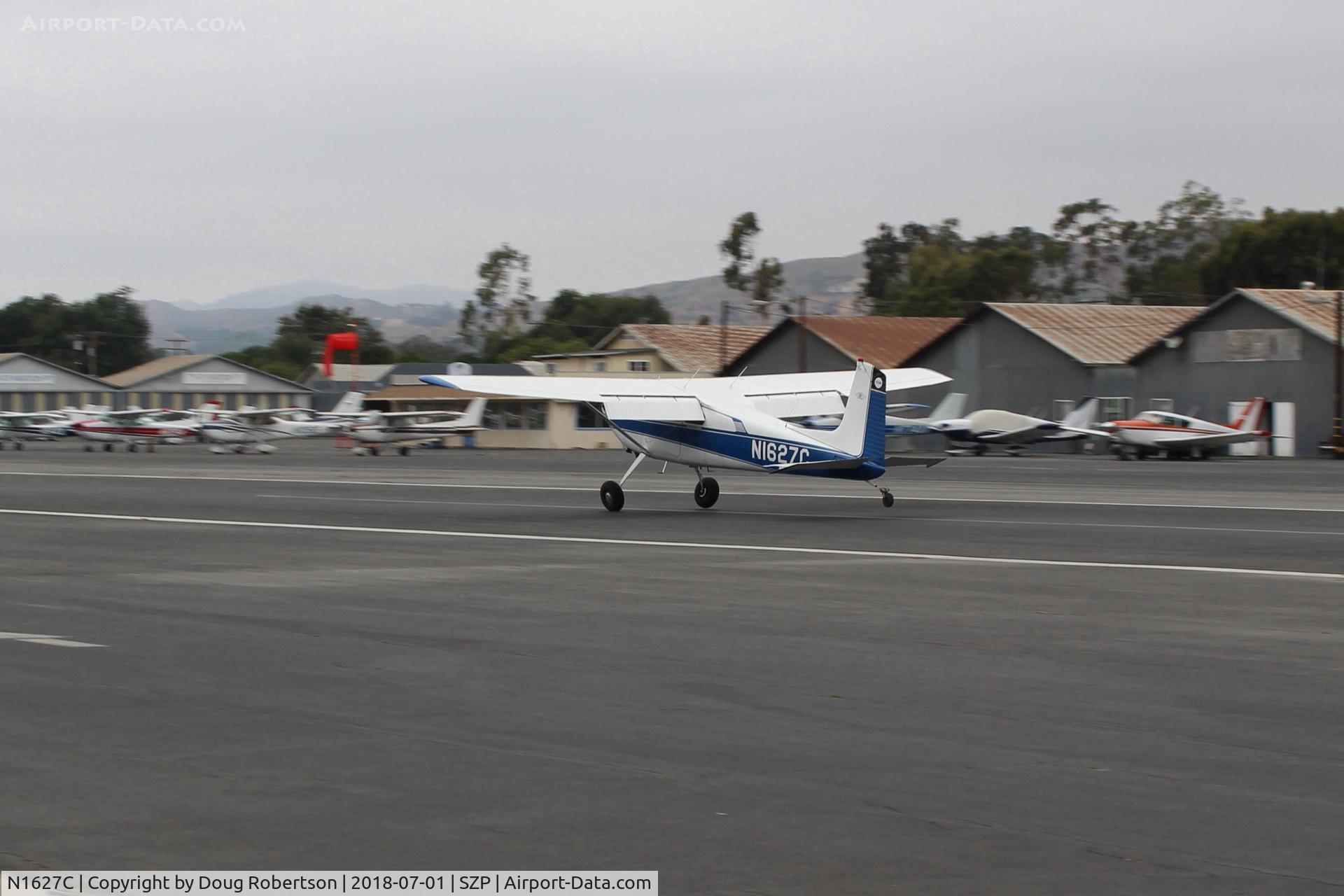 N1627C, 1953 Cessna 180 C/N 30327, 1953 Cessna 180, Continental O-470-A 225 Hp, landing Rwy 22