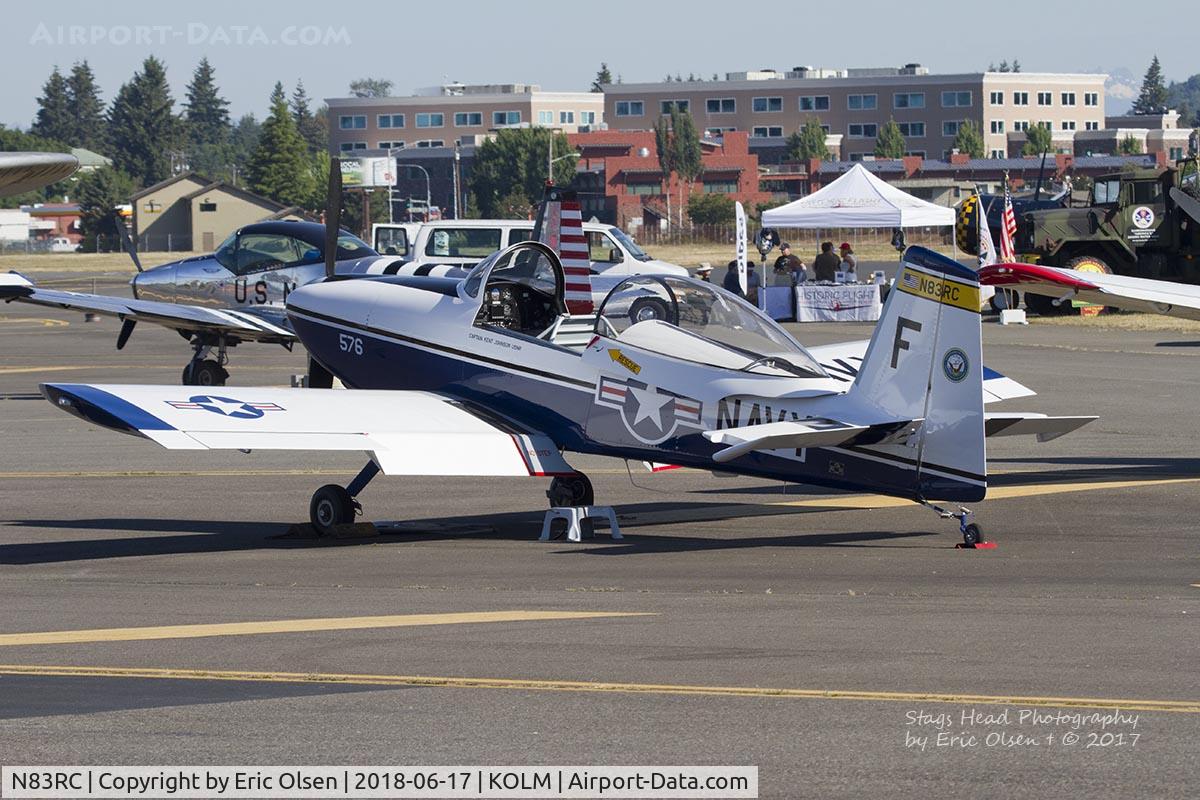 N83RC, Vans RV-8 C/N 81883, A RV-8 at the Olympic Flight Museum on Fathers Day 2018.