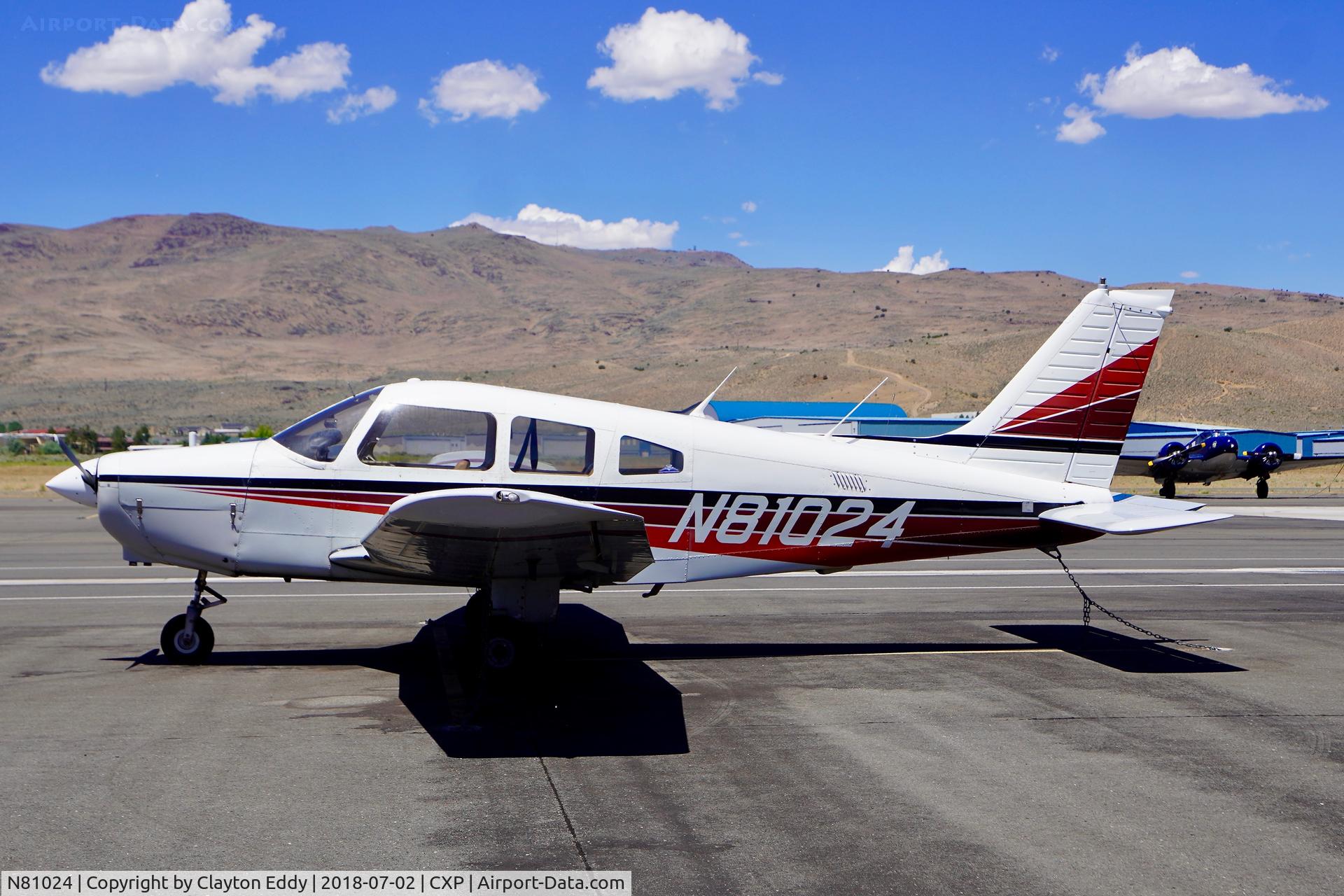 N81024, 1979 Piper PA-28-161 C/N 28-8016109, Carson Airport Nevada 2018.
