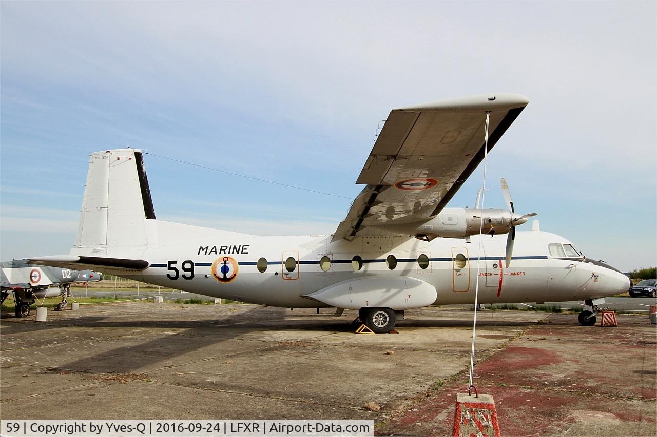 59, 1969 Nord N-262A C/N 59, Nord N-262A, Naval Aviation Museum, Rochefort-Soubise airport (LFXR)