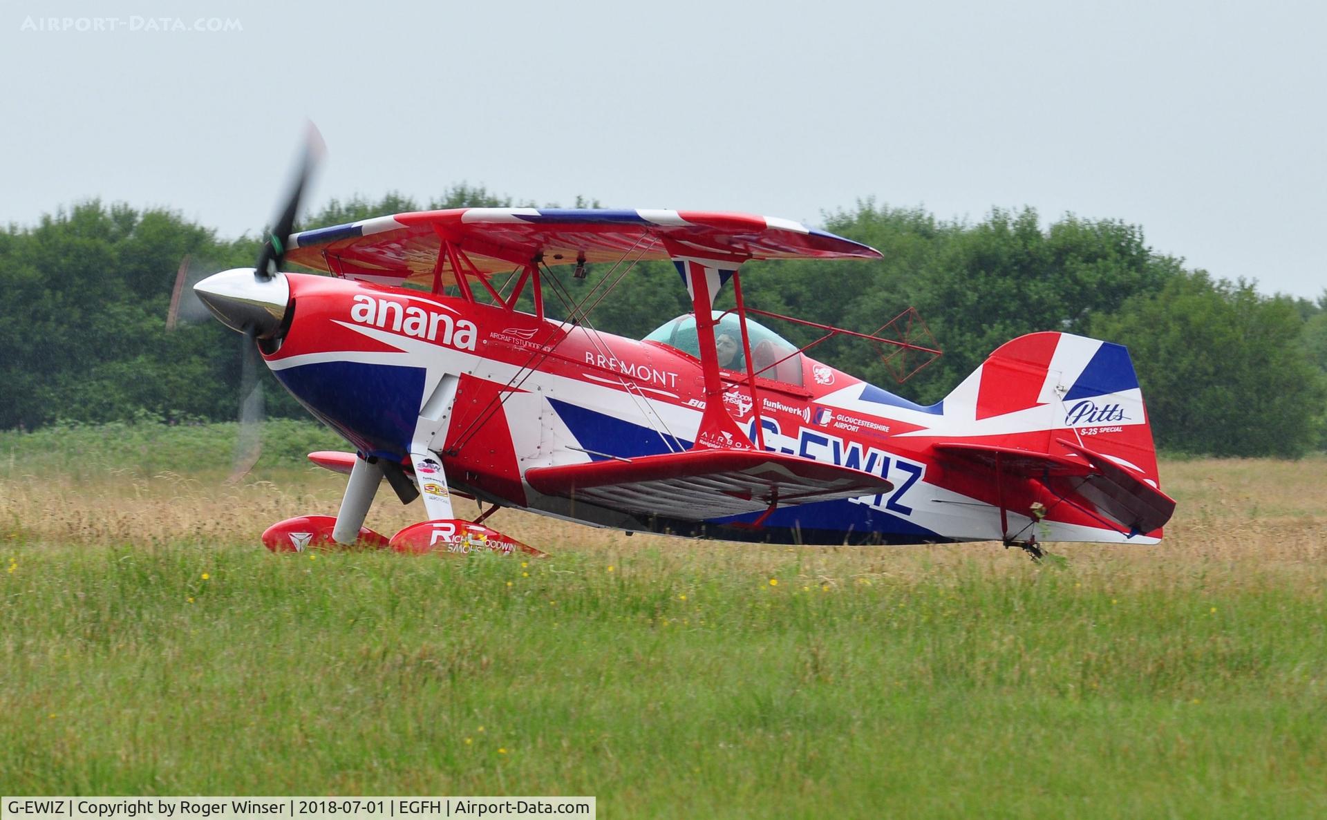 G-EWIZ, 1981 Pitts S-2S Special C/N S18, After displaying on day 2 of WNAS18.
