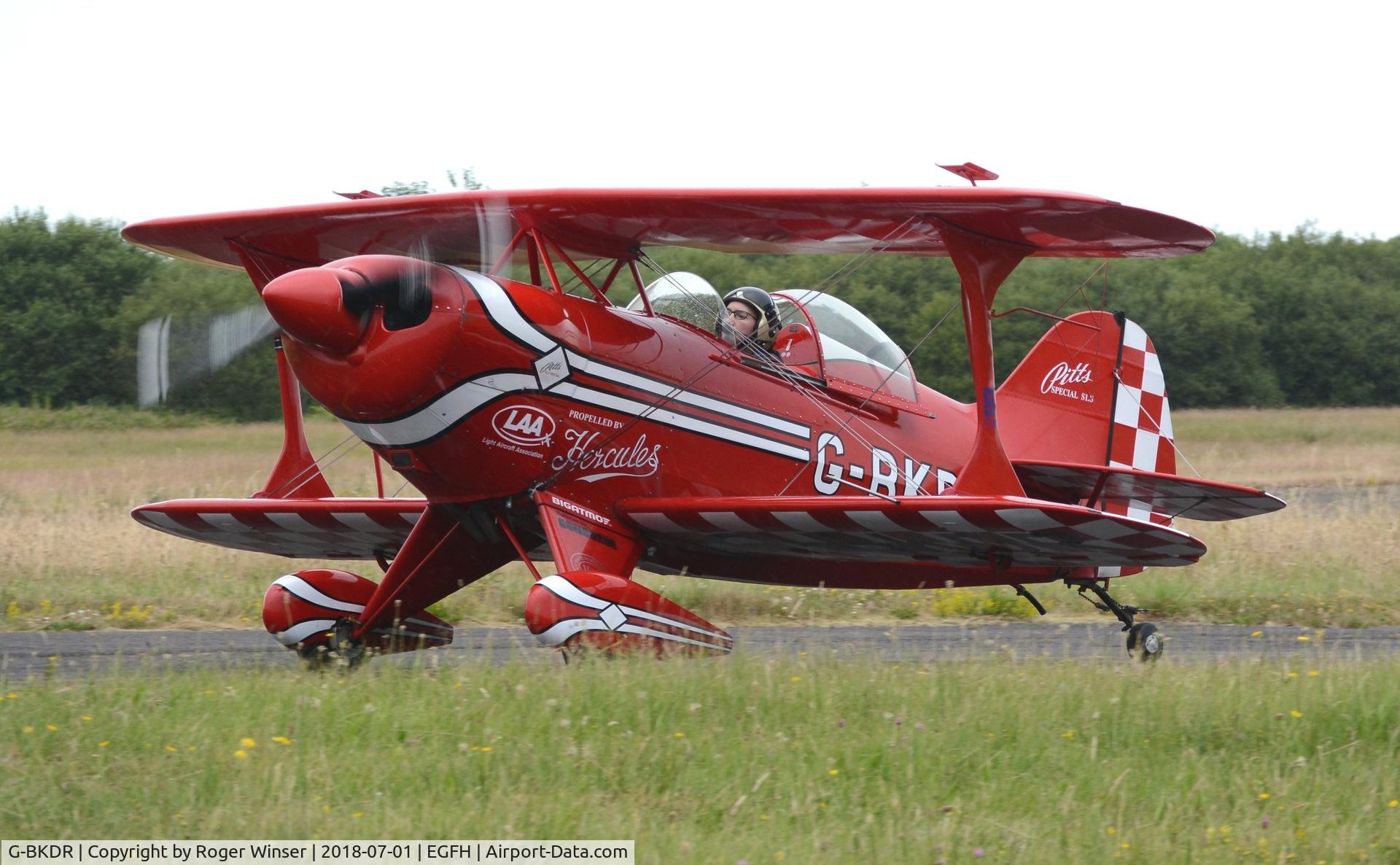 G-BKDR, 1982 Pitts S-1S Special C/N PFA 009-10654, After displaying on day 2 of WNAS18