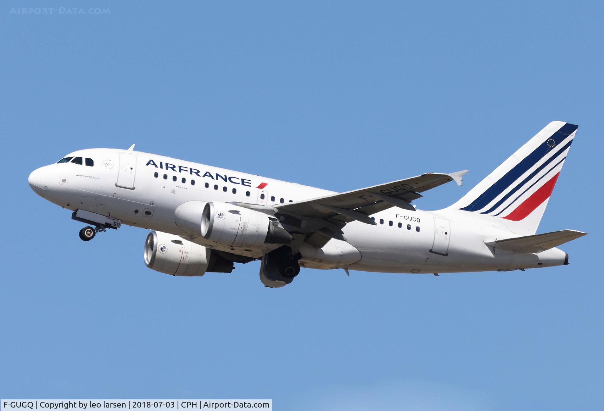 F-GUGQ, 2006 Airbus A318-111 C/N 2972, Copenhagen 3.7.2018