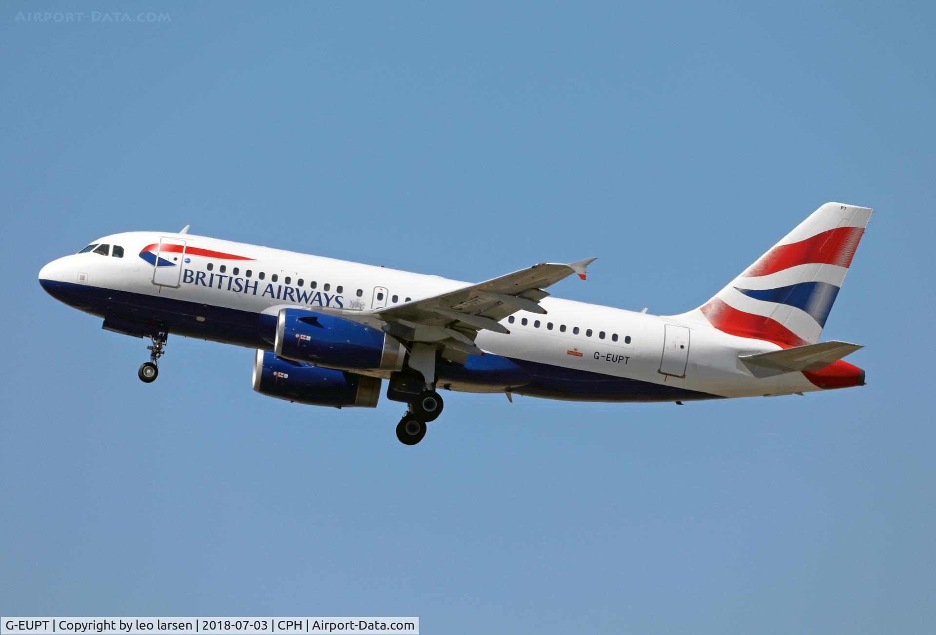 G-EUPT, 2000 Airbus A319-131 C/N 1380, Copenhagen 3.7.2018