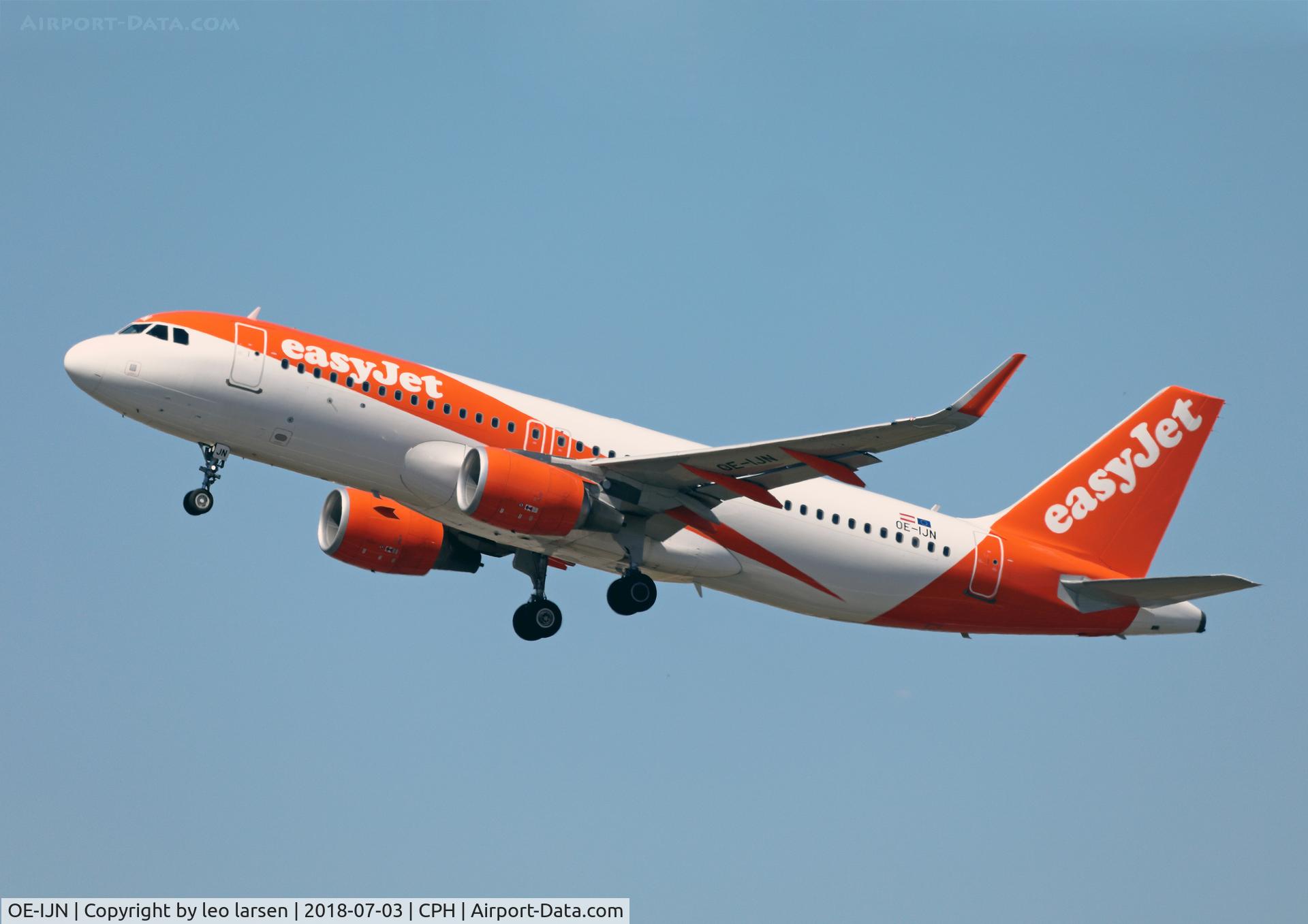 OE-IJN, 2015 Airbus A320-214 C/N 6834, Copenhagen 3.7.2018 T/O R-22R