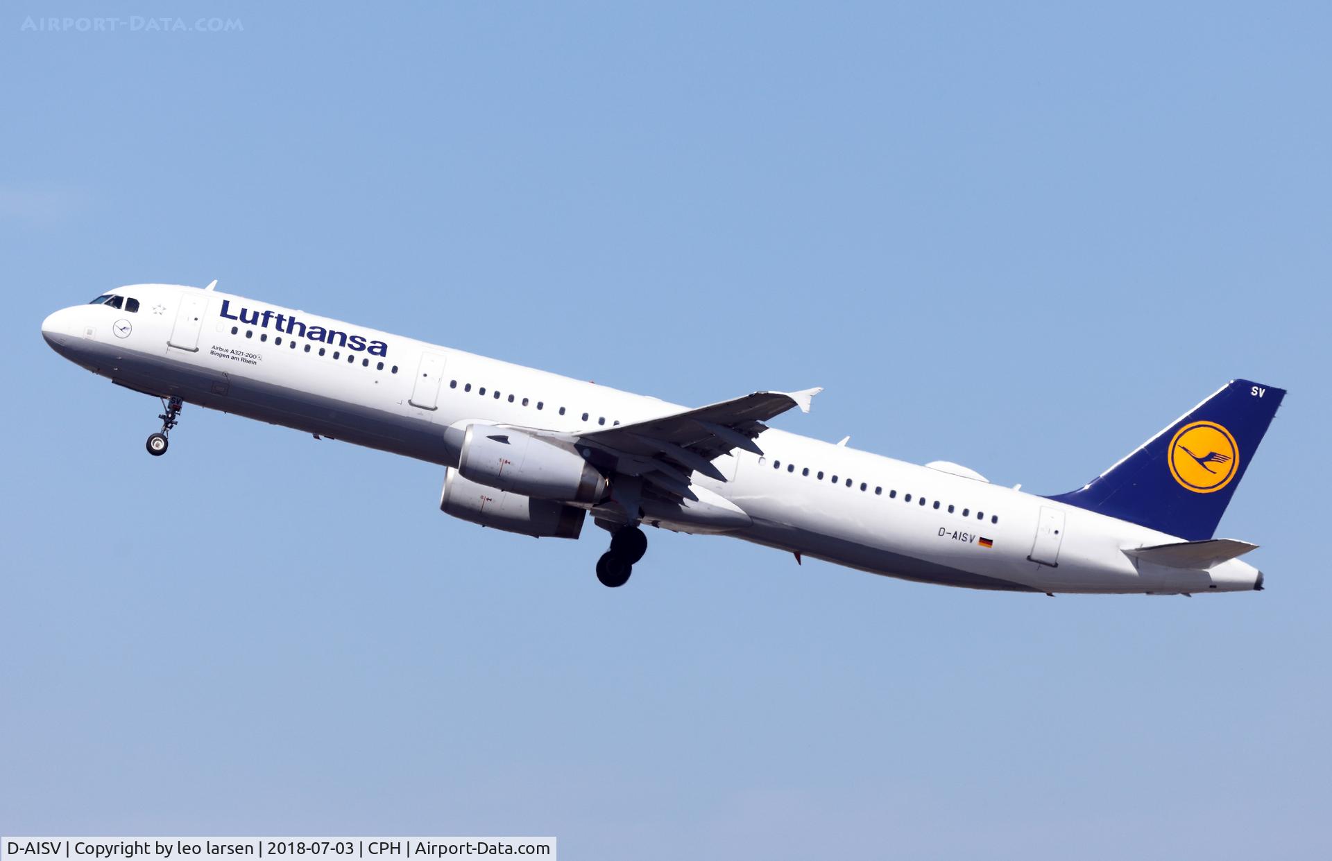 D-AISV, 2009 Airbus A321-231 C/N 4050, Copenhagen 3.7.2018 T/O R-22R