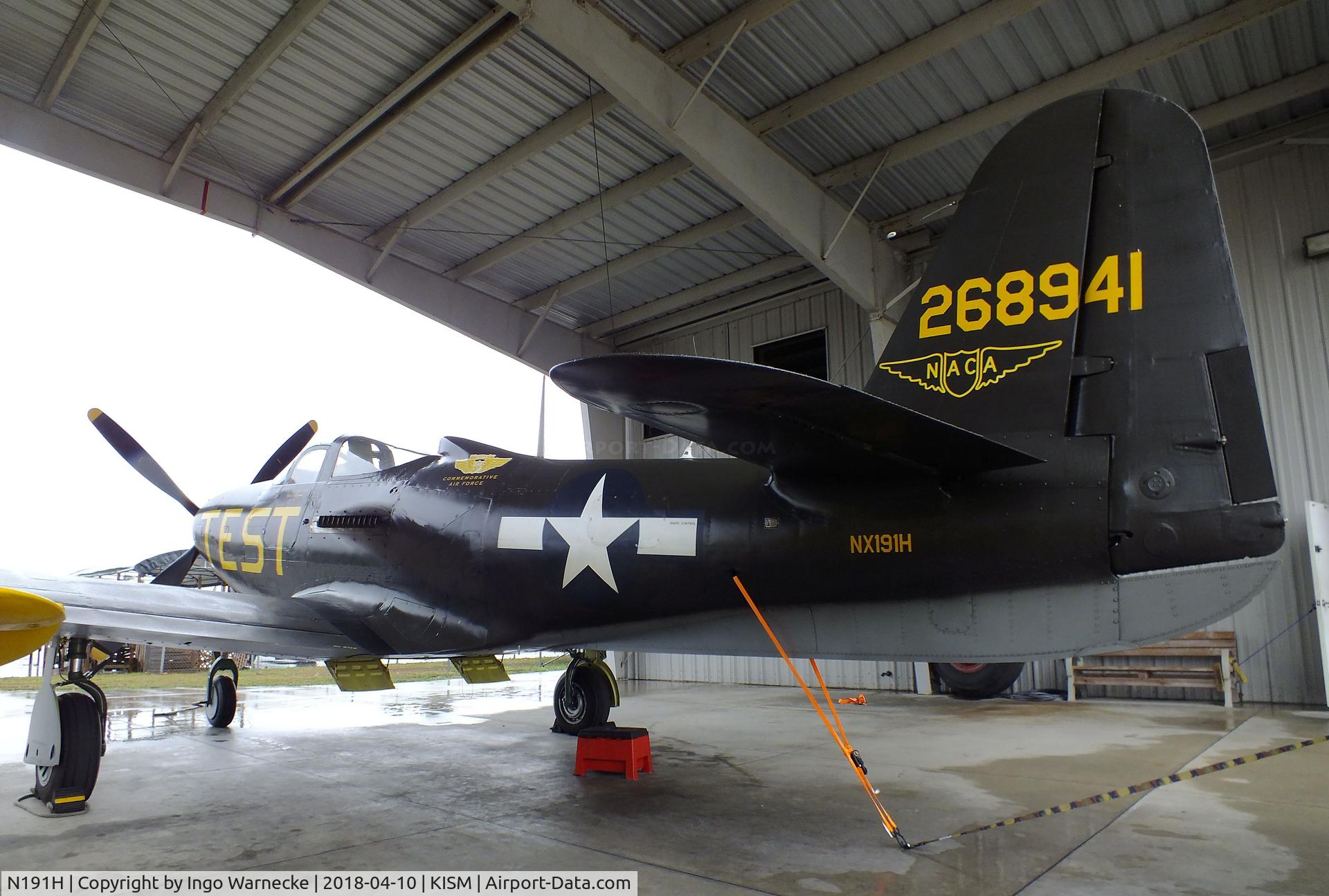 N191H, 1944 Bell P-63A-6-BE Kingcobra C/N 33-11, Bell P-63A Kingcobra outside the Kissimmee Air Museum at Kissimmee Gateway Airport, Orlando FL