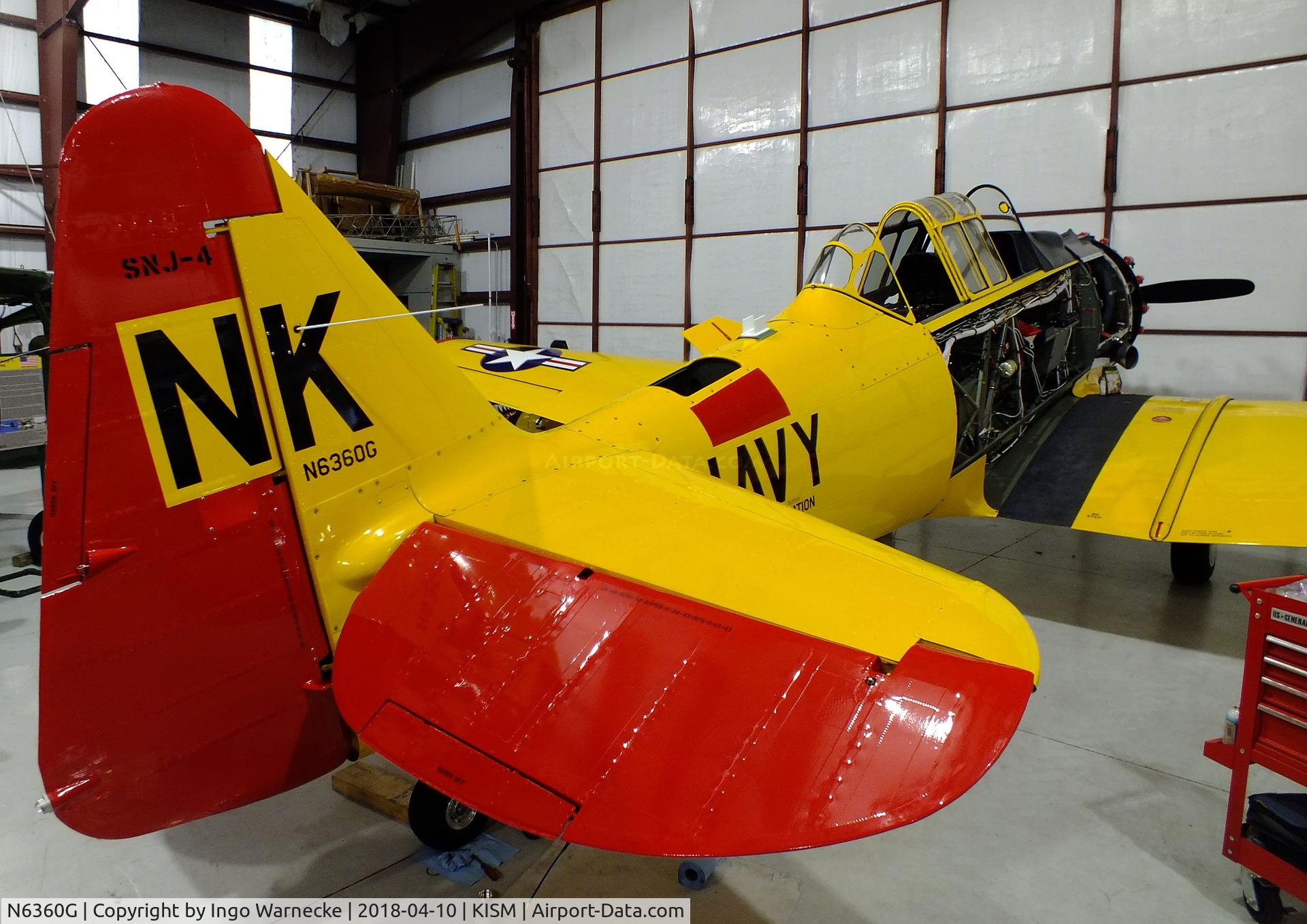 N6360G, North American SNJ-4 Texan C/N 88-13133, North American SNJ-4 Texan at the Kissimmee Air Museum, Orlando FL