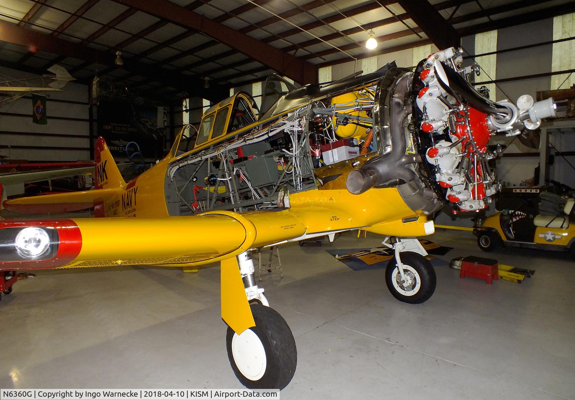 N6360G, North American SNJ-4 Texan C/N 88-13133, North American SNJ-4 Texan at the Kissimmee Air Museum, Orlando FL