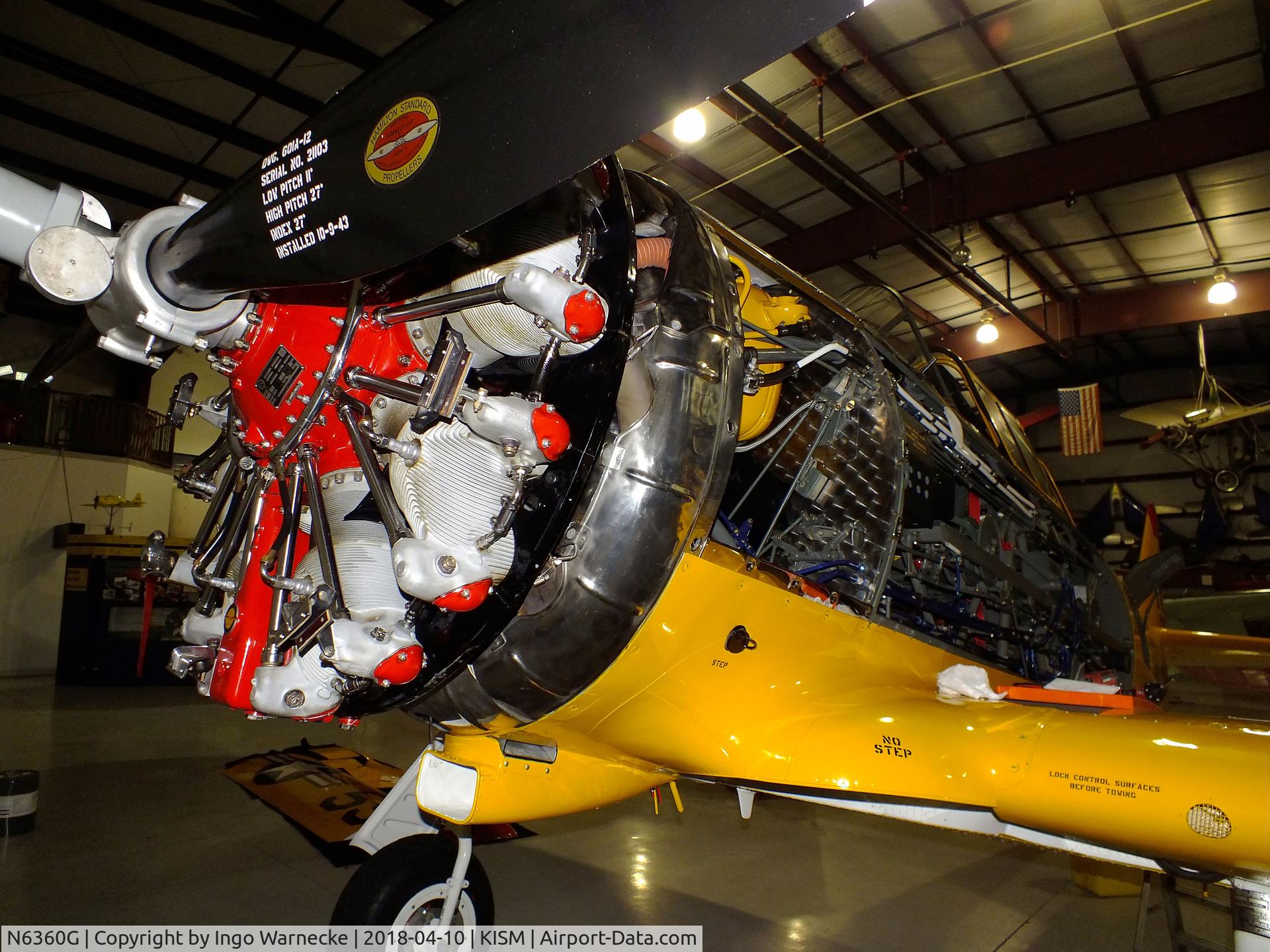 N6360G, North American SNJ-4 Texan C/N 88-13133, North American SNJ-4 Texan at the Kissimmee Air Museum, Orlando FL