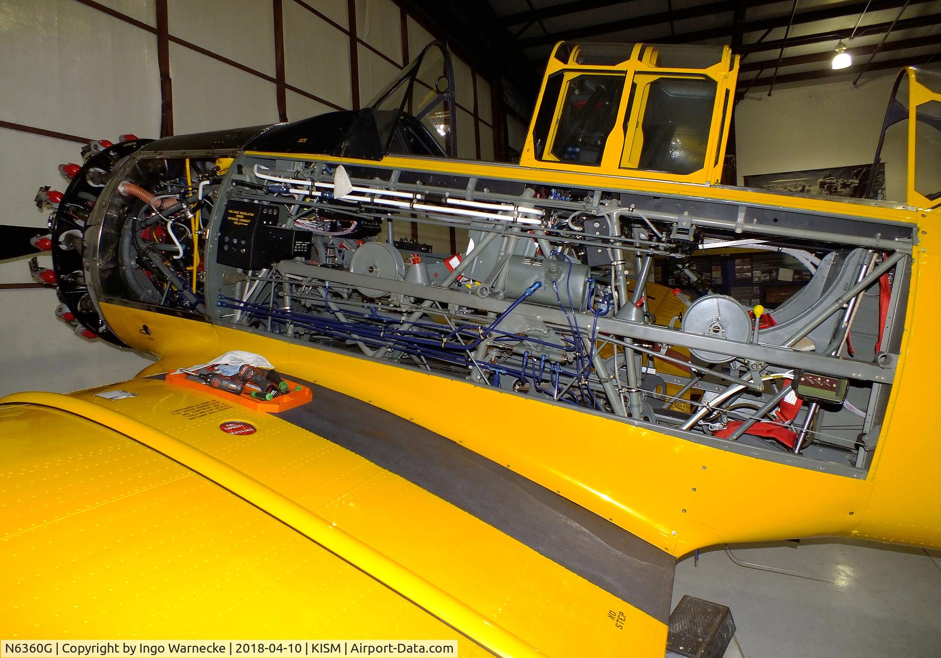 N6360G, North American SNJ-4 Texan C/N 88-13133, North American SNJ-4 Texan at the Kissimmee Air Museum, Orlando FL