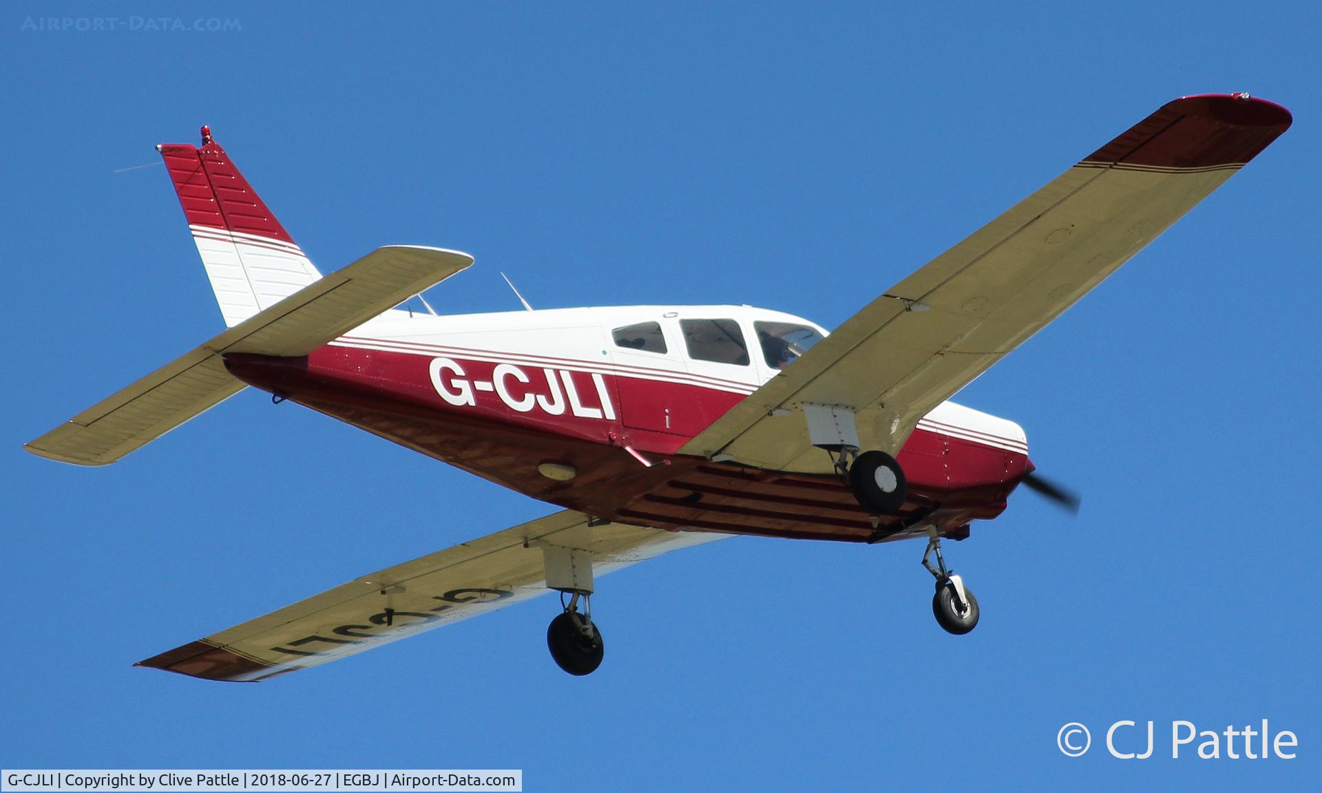 G-CJLI, 1982 Piper PA-28-161 Cherokee Warrior II C/N 28-8216137, EGBJ departure