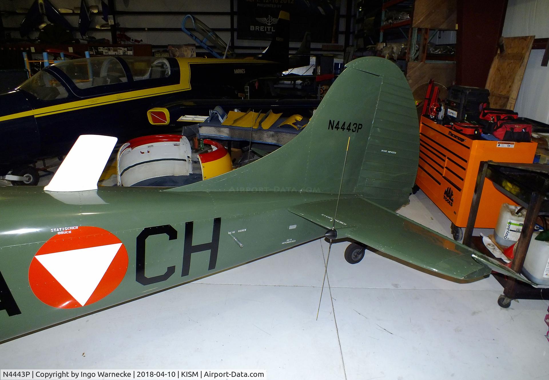 N4443P, 1951 Cessna L-19 O-1 Bird Dog C/N 23079, Cessna 305 (L-19 / O-1) Bird Dog at the Kissimmee Air Museum, Orlando FL