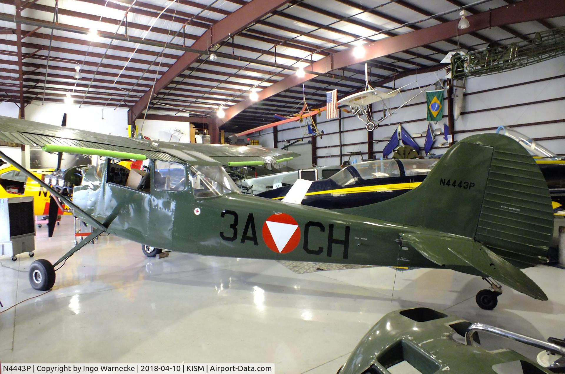 N4443P, 1951 Cessna L-19 O-1 Bird Dog C/N 23079, Cessna 305 (L-19 / O-1) Bird Dog at the Kissimmee Air Museum, Orlando FL