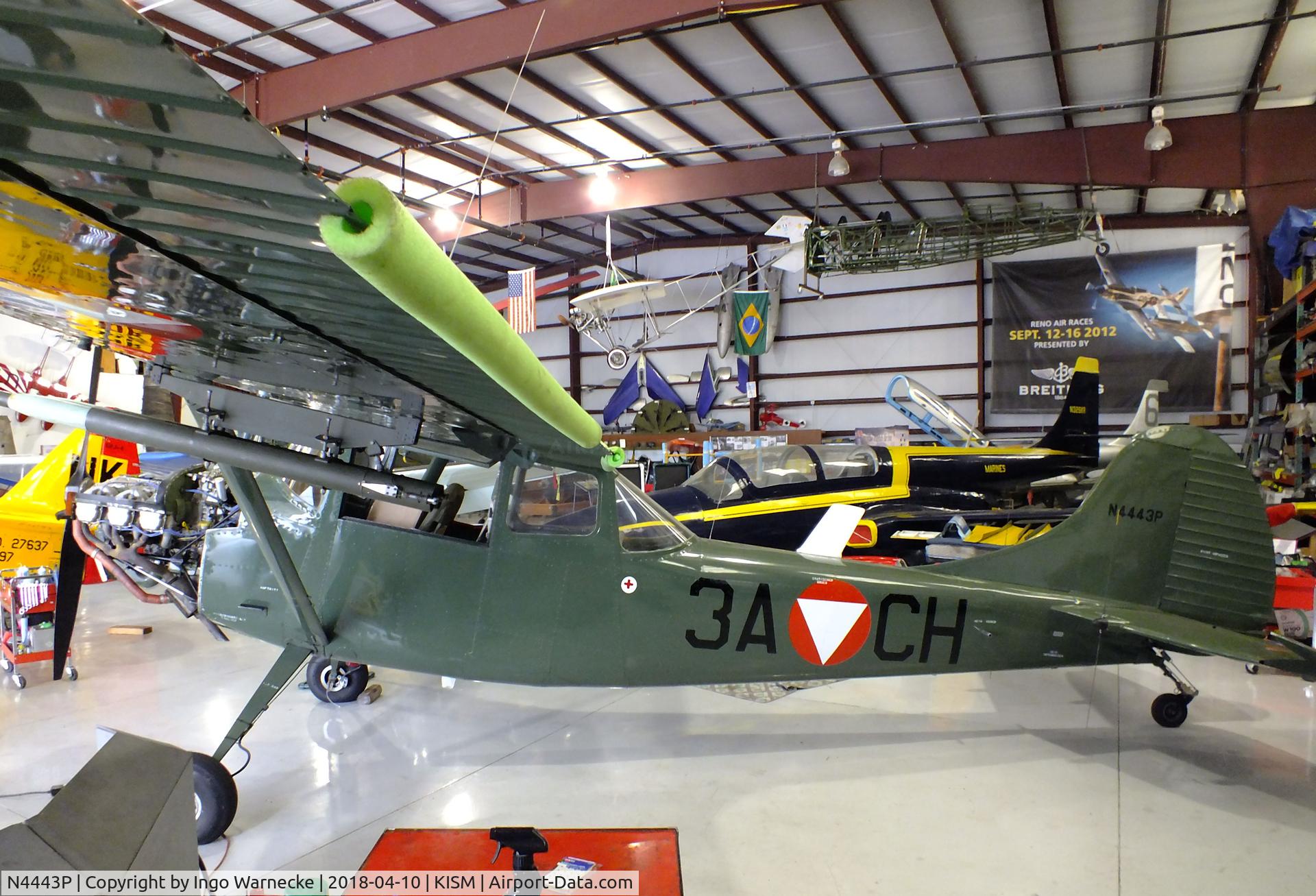 N4443P, 1951 Cessna L-19 O-1 Bird Dog C/N 23079, Cessna 305 (L-19 / O-1) Bird Dog at the Kissimmee Air Museum, Orlando FL