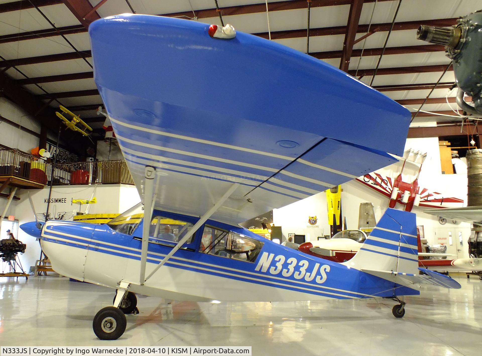 N333JS, 1977 Bellanca 7KCAB Citabria C/N 612-77, Bellanca 7KCAB Citabria B at the Kissimmee Air Museum, Orlando FL