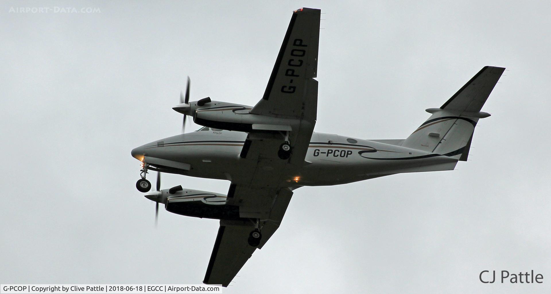G-PCOP, 2004 Raytheon B200 King Air C/N BB-1860, Landing at EGCC