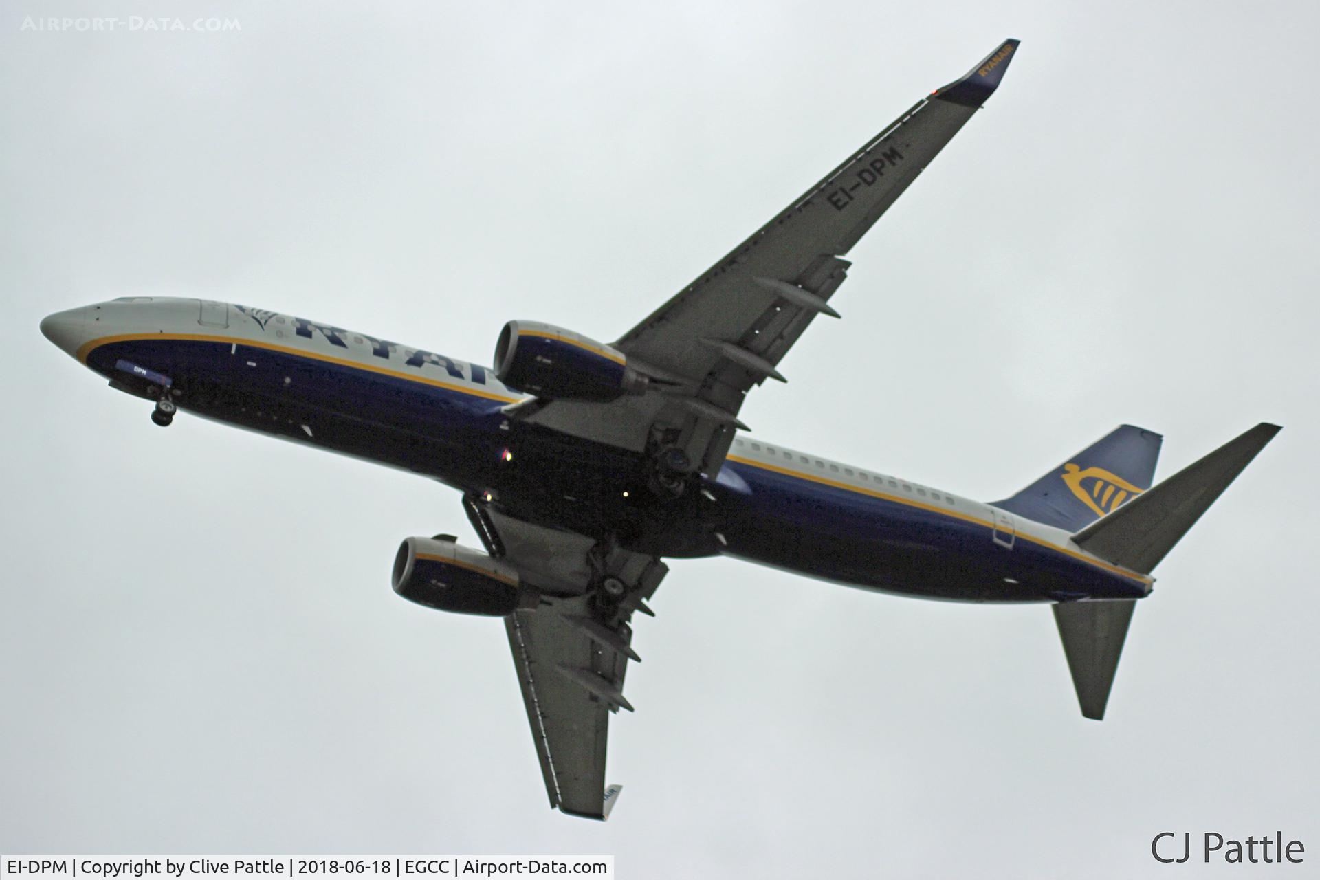 EI-DPM, 2007 Boeing 737-8AS C/N 33640, On approach to EGCC