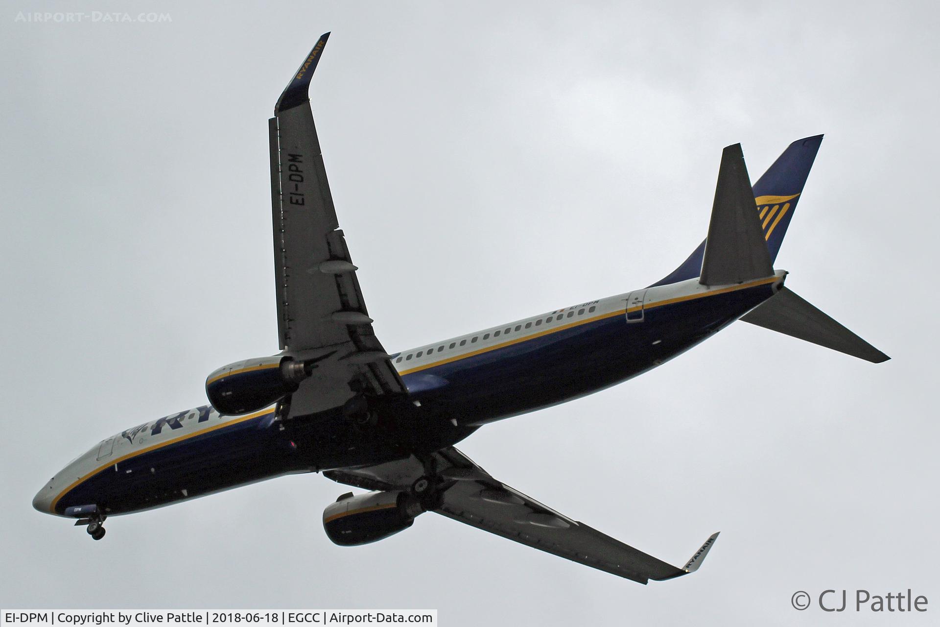 EI-DPM, 2007 Boeing 737-8AS C/N 33640, Finals to EGCC