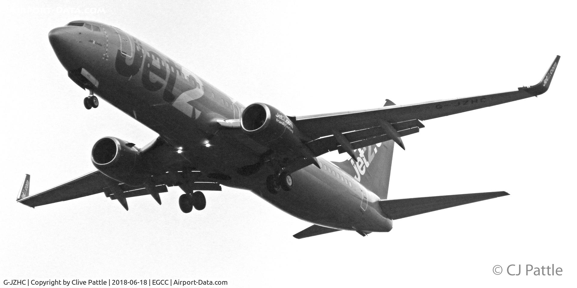 G-JZHC, 2000 Boeing 737-8K5 C/N 30593, Landing at EGCC