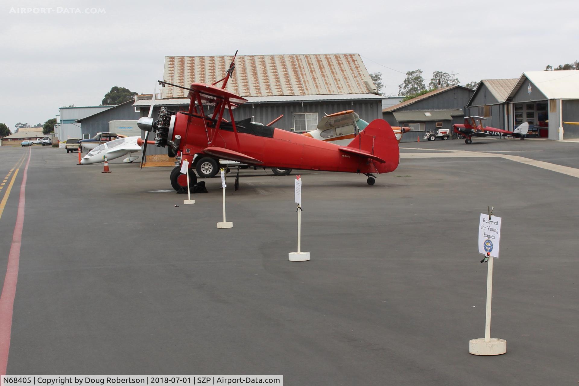 N68405, 1943 Boeing A75N1(PT17) C/N 75-7759, 1943 Boeing Stearman A75N1 (PT-17), P&W R985 Wasp Jr. 450 Hp upgrade, wing-rider equipped