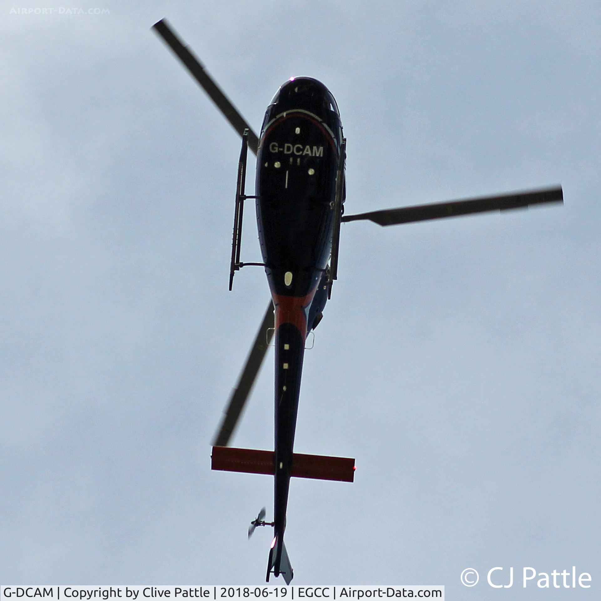 G-DCAM, 2007 Eurocopter AS-355NP Ecureuil 2 C/N 5750, EGCC overflight