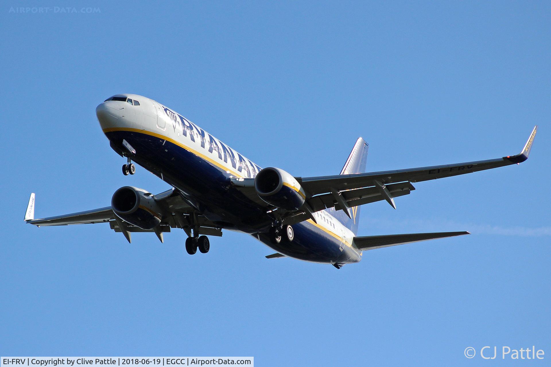 EI-FRV, 2016 Boeing 737-8AS C/N 44747, On finals to EGCC